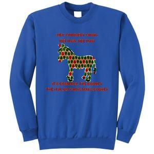 Xmas Tree Dominick The Donkey The Italian Christmas Donkey  Tall Sweatshirt