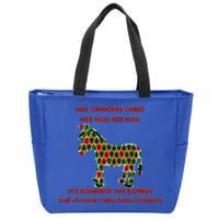 Xmas Tree Dominick The Donkey The Italian Christmas Donkey  Zip Tote Bag