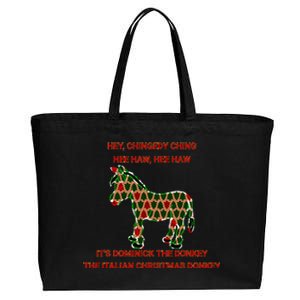 Xmas Tree Dominick The Donkey The Italian Christmas Donkey  Cotton Canvas Jumbo Tote