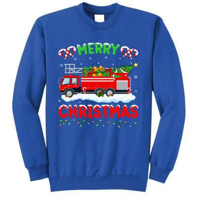 Xmas Tree Decoration Firefighter Fire Truck Christmas Gift Sweatshirt