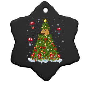 Xmas Tree Decorations Santa Ger Shepherd Dog Christmas Gift Ceramic Star Ornament