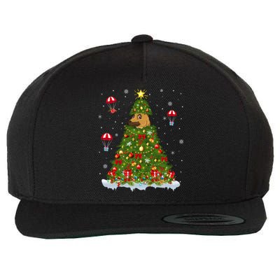 Xmas Tree Decorations Santa Ger Shepherd Dog Christmas Gift Wool Snapback Cap