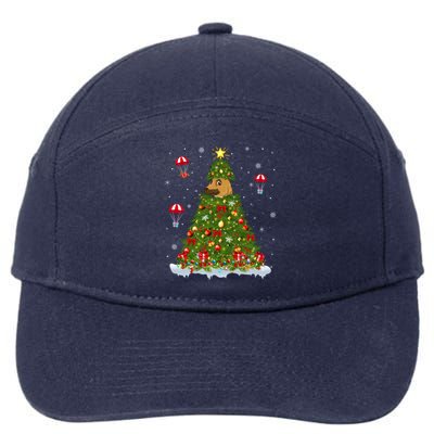 Xmas Tree Decorations Santa Ger Shepherd Dog Christmas Gift 7-Panel Snapback Hat