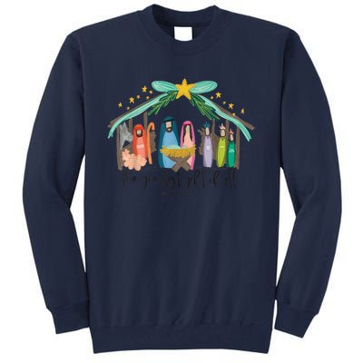 Xmas The Greatest Gift For All Christmas Nativity Jesus Christian Gift Tall Sweatshirt