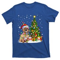 Xmas Tree Lighting Santa Shih Tzu Dog Christmas Gift T-Shirt