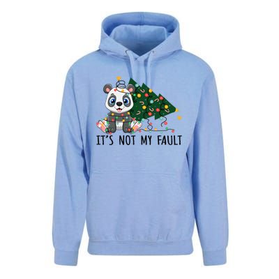 Xmas Tree Lights It Is Not My Fault Panda Christmas Gift Unisex Surf Hoodie