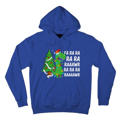 Xmas Tree Lights Fa Ra Ra Rawr Rawr Dinosaur Trex Christmas Cute Gift Hoodie