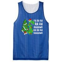 Xmas Tree Lights Fa Ra Ra Rawr Rawr Dinosaur Trex Christmas Cute Gift Mesh Reversible Basketball Jersey Tank