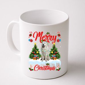 Xmas Tree Lighting Great Pyrenees Dog Merry Christmas Gift Coffee Mug