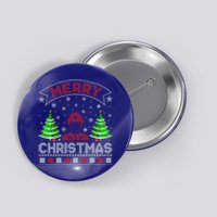 Xmas Tree Lighting Firefighter Ugly Christmas Gift Button