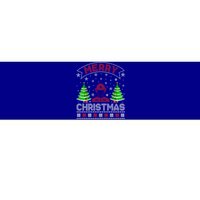 Xmas Tree Lighting Firefighter Ugly Christmas Gift Bumper Sticker