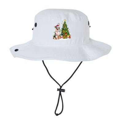 Xmas Tree Lighting Santa Australian Shepherd Dog Christmas Cool Gift Legacy Cool Fit Booney Bucket Hat