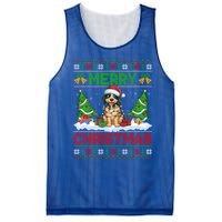 Xmas Tree Lighting Ugly Santa Hat Pudelpointer Dog Christmas Mesh Reversible Basketball Jersey Tank