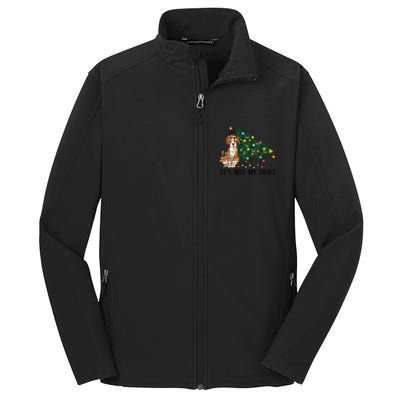 Xmas Tree Lights It Is Not My Fault Beagle Dog Christmas Cool Gift Core Soft Shell Jacket