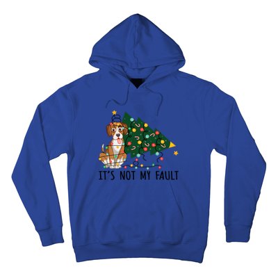 Xmas Tree Lights It Is Not My Fault Beagle Dog Christmas Cool Gift Hoodie