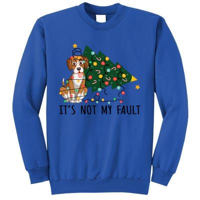 Xmas Tree Lights It Is Not My Fault Beagle Dog Christmas Cool Gift Sweatshirt