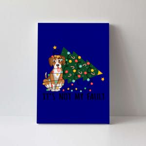 Xmas Tree Lights It Is Not My Fault Beagle Dog Christmas Cool Gift Canvas