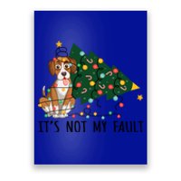 Xmas Tree Lights It Is Not My Fault Beagle Dog Christmas Cool Gift Poster