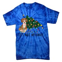 Xmas Tree Lights It Is Not My Fault Beagle Dog Christmas Cool Gift Tie-Dye T-Shirt