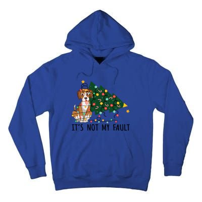 Xmas Tree Lights It Is Not My Fault Beagle Dog Christmas Cool Gift Tall Hoodie