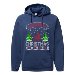 Xmas Tree Lighting Artist Ugly Christmas Meaningful Gift Performance Fleece Hoodie