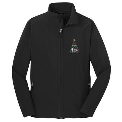 Xmas Tree Merry Christmas Core Soft Shell Jacket