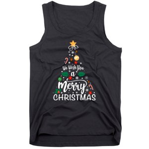 Xmas Tree Merry Christmas Tank Top