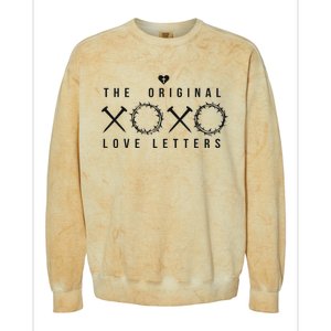 Xoxo The Original Love Letters Christian Faith Easter Colorblast Crewneck Sweatshirt