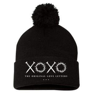 Xoxo The Original Love Letters Easter Cros Pom Pom 12in Knit Beanie