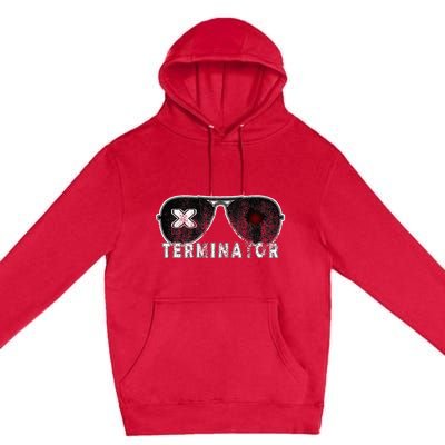 X Terminator Pest Control Sunglasses Vintage Retro Black Premium Pullover Hoodie