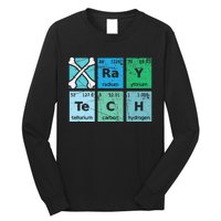 XRay Tech Radiologist Rad Tech Radiology Periodic Table Long Sleeve Shirt