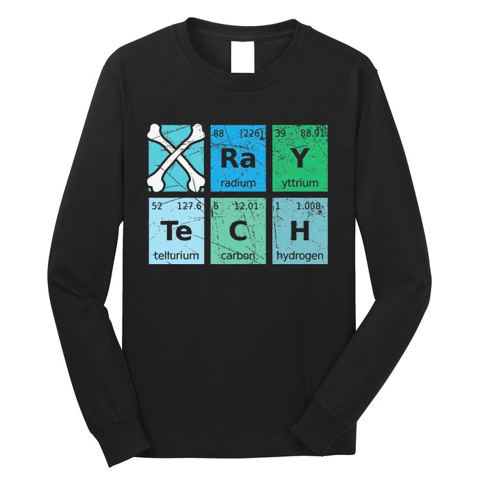 XRay Tech Radiologist Rad Tech Radiology Periodic Table Long Sleeve Shirt