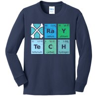 Xray Tech Radiologist Rad Tech Radiology Periodic Table Kids Long Sleeve Shirt