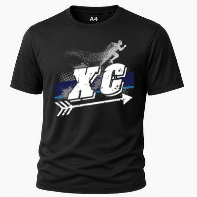 Xc Trail Runner Coaches Trainers Team Running Distance Meaningful Gift Cooling Performance Crew T-Shirt