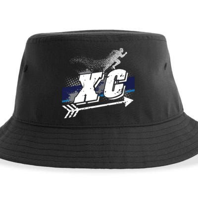 Xc Trail Runner Coaches Trainers Team Running Distance Meaningful Gift Sustainable Bucket Hat