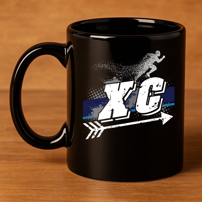 Xc Trail Runner Coaches Trainers Team Running Distance Meaningful Gift 11oz C Handle Ceramic Mug