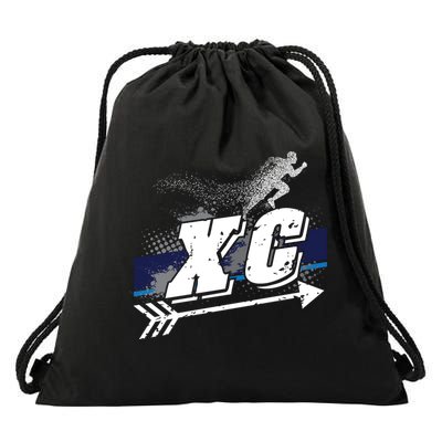 Xc Trail Runner Coaches Trainers Team Running Distance Meaningful Gift Drawstring Bag