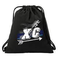 Xc Trail Runner Coaches Trainers Team Running Distance Meaningful Gift Drawstring Bag