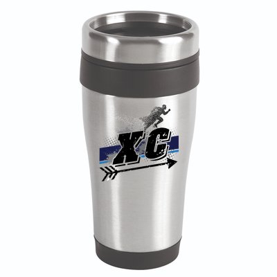 Xc Trail Runner Coaches Trainers Team Running Distance Meaningful Gift 16oz Travel Tumbler