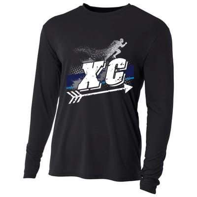 Xc Trail Runner Coaches Trainers Team Running Distance Meaningful Gift Cooling Performance Long Sleeve Crew