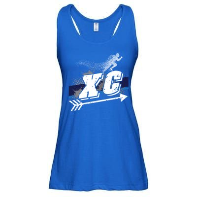 Xc Trail Runner Coaches Trainers Team Running Distance Meaningful Gift Ladies Essential Flowy Tank