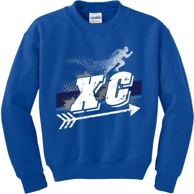 Xc Trail Runner Coaches Trainers Team Running Distance Meaningful Gift Kids Sweatshirt
