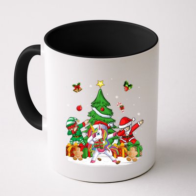 Xmas Tree Santa Claus Elf Unicorn Dabbing Christmas Meaningful Gift Mug