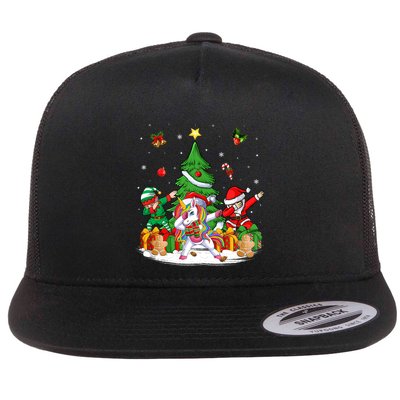 Xmas Tree Santa Claus Elf Unicorn Dabbing Christmas Meaningful Gift Flatbill Hat