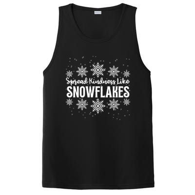 Xmas Themed Spread Kindness Like Snowflakes Merry Christmas PosiCharge Competitor Tank