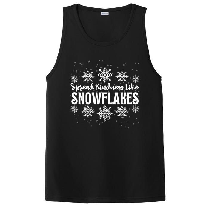 Xmas Themed Spread Kindness Like Snowflakes Merry Christmas PosiCharge Competitor Tank