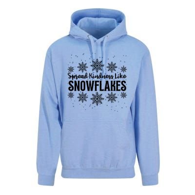 Xmas Themed Spread Kindness Like Snowflakes Merry Christmas Unisex Surf Hoodie