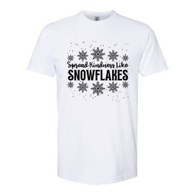 Xmas Themed Spread Kindness Like Snowflakes Merry Christmas Softstyle CVC T-Shirt