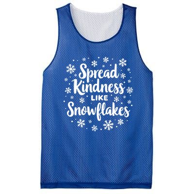 Xmas Themed Spread Kindness Like Snowflakes Positive Message Gift Mesh Reversible Basketball Jersey Tank