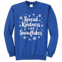 Xmas Themed Spread Kindness Like Snowflakes Positive Message Gift Tall Sweatshirt